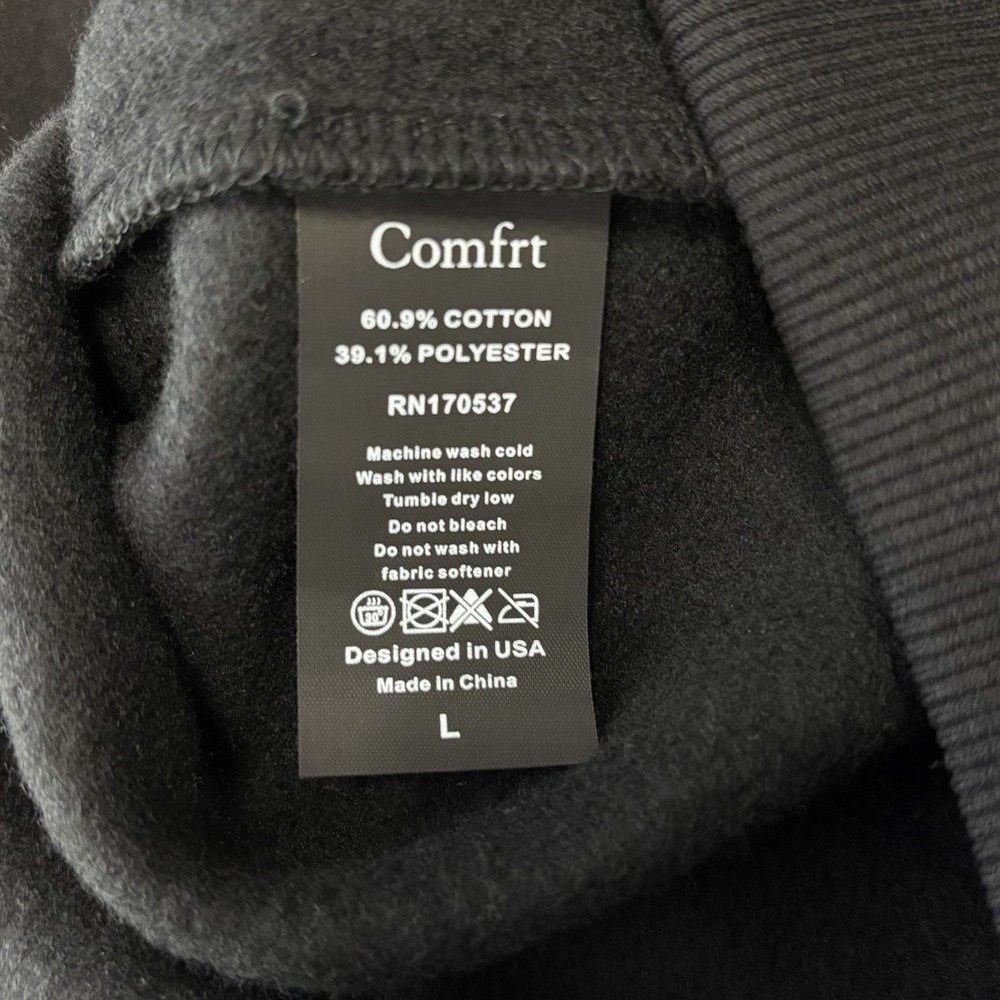 Comfrt Cloud Zip Hoodie Midnight Size Large Excellent Used Condition - Picture 4 of 4